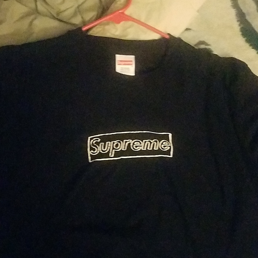 Supreme x kaws box logo tee